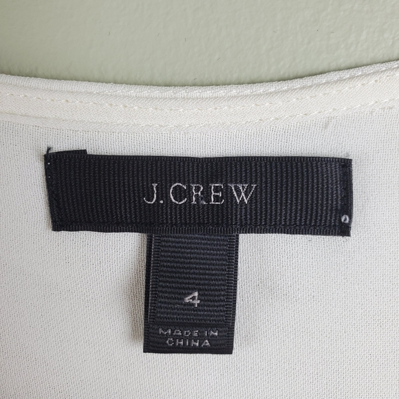 J.Crew Off White Blouse Size 4 - Picture 5 of 11